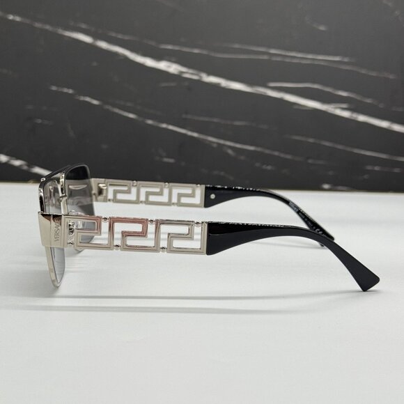 NEW VERSACE VE2290 10016G SILVER/GRAY UNISEX SUNGLASSES VE2290 1001/6G main image 4